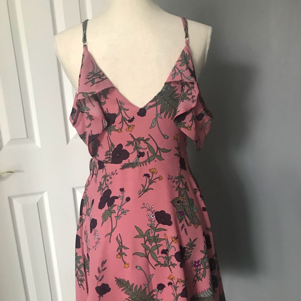 NEW - Floral Wrap Mini Dress - Picture 7 of 8